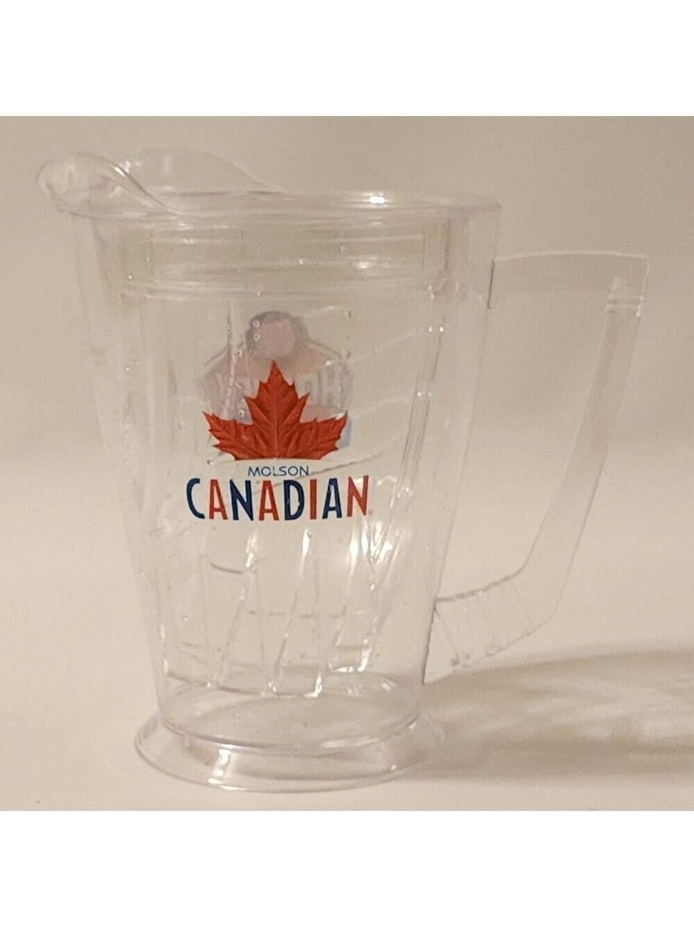 FUN MOLSON CANADIAN ACRYLIC PITCHER BOSTON PIZZA GLOVE PITCHER HOCKEY STICK